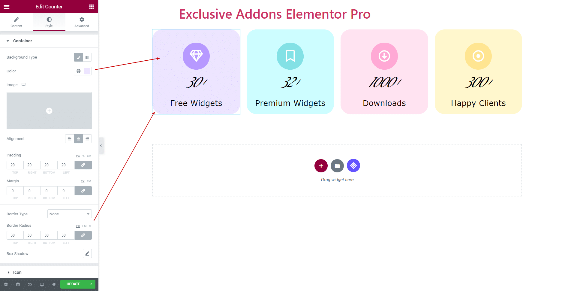 How to Configure & Style Counter Widget with Elementor - Exclusive Addons