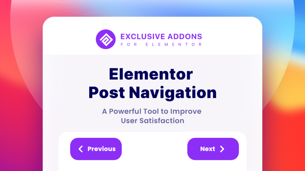 elementor post navigation widget for wordpress