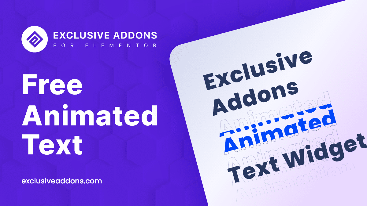Create Animated Text on WordPress with Elementor - Exclusive Addons