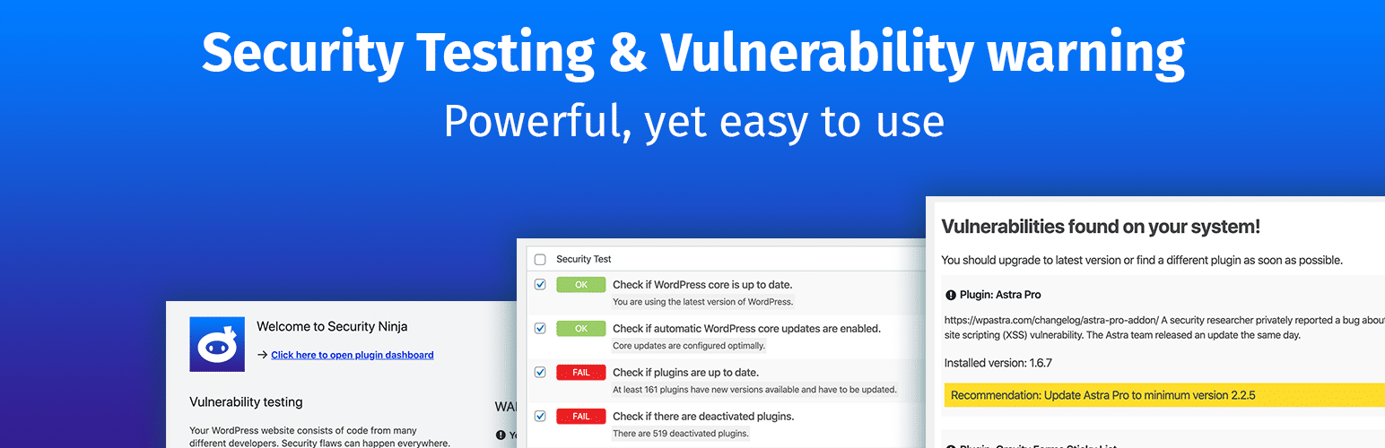 Security Ninja plugin for wordpress