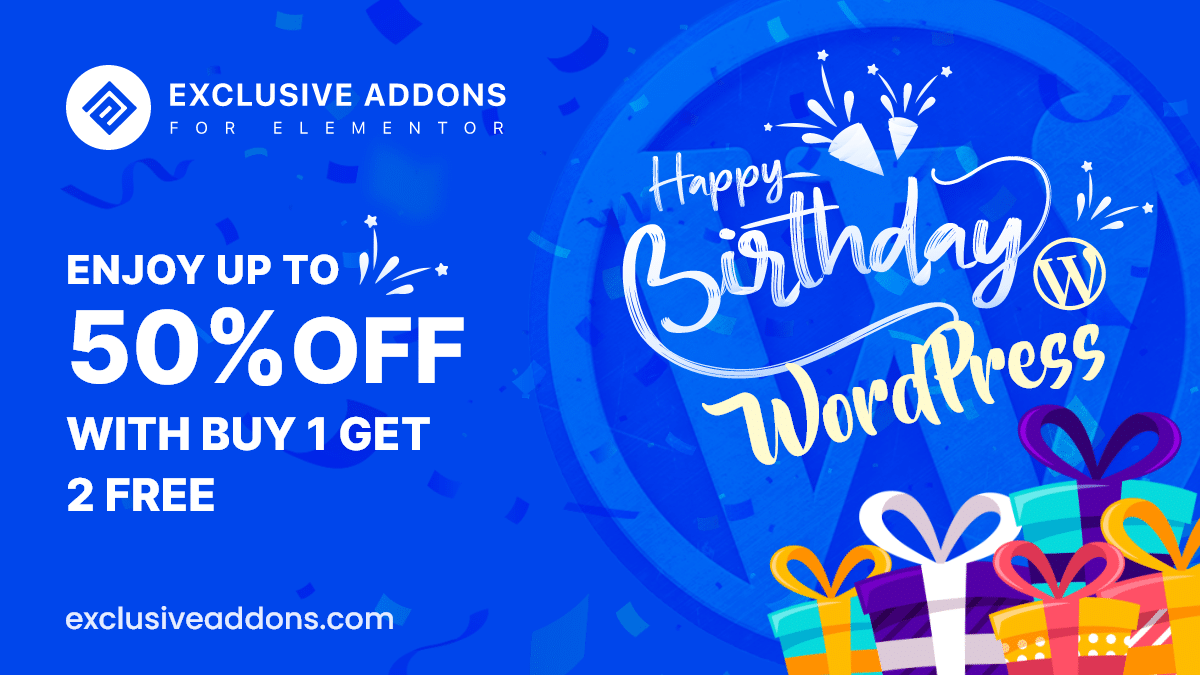 wordpress 18th birthday offer for elementor