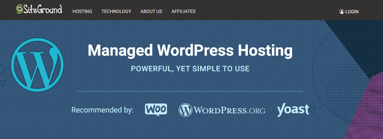 Site Ground Hosting for WordPress