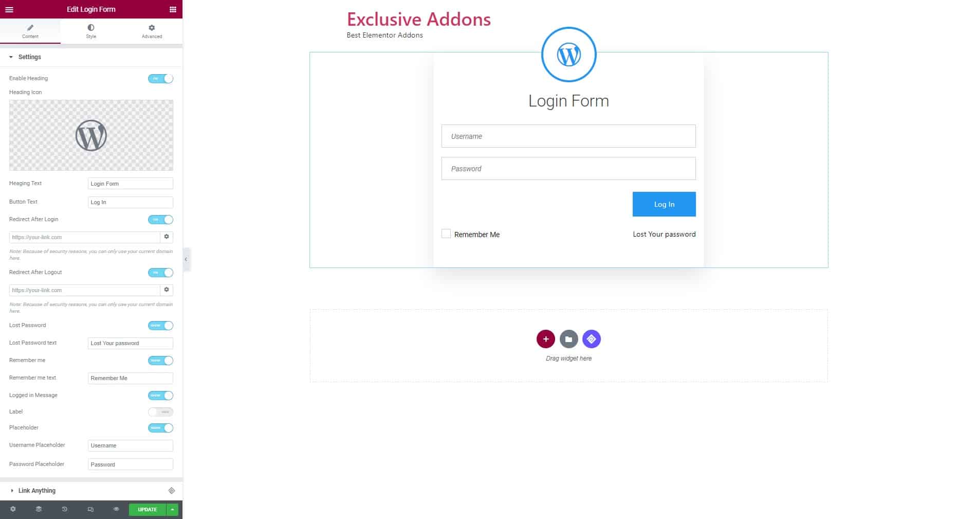 configure-Login-Form