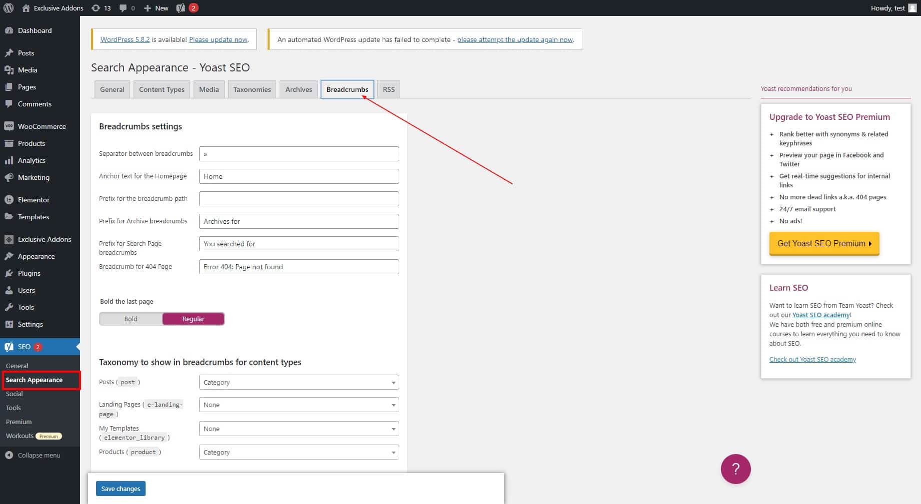 how-to-Elementor-breadcrumbs-step-2