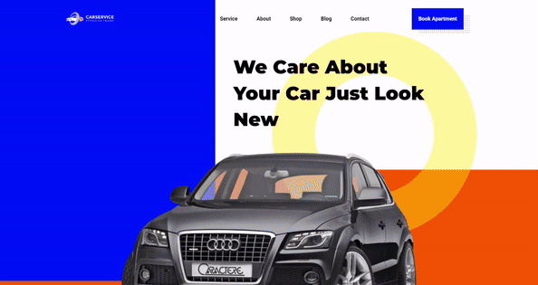 car repair service template - home page